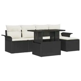 vidaxl-zestaw-sof-na-ogrod-z-poduszka-8-pcs-czarny-polirattan