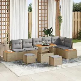 vidaxl-zestaw-sof-na-ogrod-z-poduszka-9-pcs-bezowy-polirattan