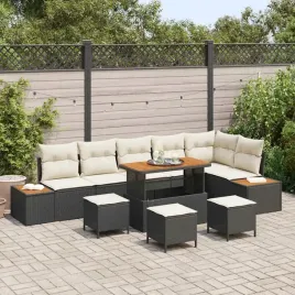 vidaxl-zestaw-sof-na-ogrod-z-poduszka-10-pcs-czarny-polirattan