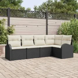 vidaxl-zestaw-sof-na-ogrod-z-poduszka-5-pcs-czarny-i-bialy-polirattan