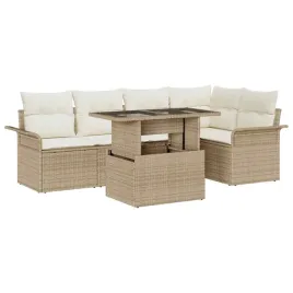 vidaxl-zestaw-sof-na-ogrod-z-poduszka-6-pcs-bezowy-polirattan