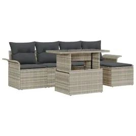 vidaxl-zestaw-sof-na-ogrod-z-poduszka-6-pcs-jasnoszary-polirattan