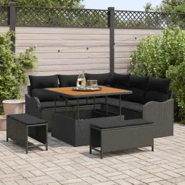 vidaxl-zestaw-sof-na-ogrod-z-poduszka-8-pcs-czarny-polirattan