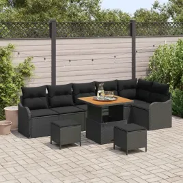 vidaxl-zestaw-sof-na-ogrod-z-poduszka-9-pcs-czarny-polirattan