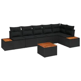 vidaxl-zestaw-sof-na-ogrod-z-poduszka-7-pcs-czarny-polirattan