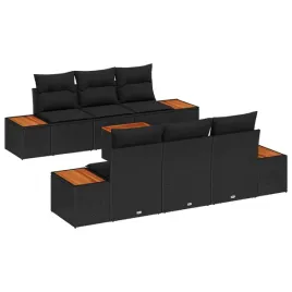 vidaxl-zestaw-sof-na-ogrod-z-poduszka-7-pcs-czarny-polirattan
