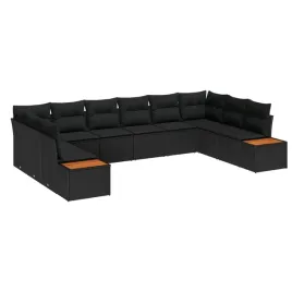vidaxl-zestaw-sof-na-ogrod-z-poduszka-10-pcs-czarny-polirattan