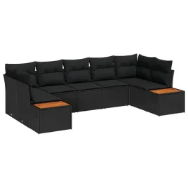 vidaxl-zestaw-sof-na-ogrod-z-poduszka-7-pcs-czarny-polirattan