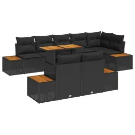 vidaxl-zestaw-do-jadalni-w-ogrodzie-z-poduszka-9-pcs-czarny-i-brazowy