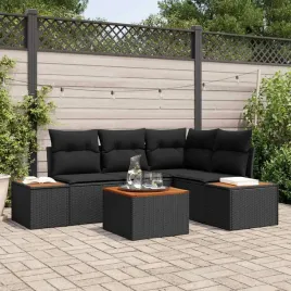 vidaxl-zestaw-sof-na-ogrod-z-poduszka-4-pcs-czarny-technorattan