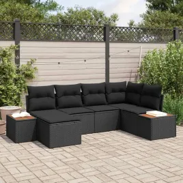 vidaxl-zestaw-sof-na-ogrod-z-poduszka-6-pcs-czarny-polirattan