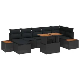 vidaxl-zestaw-do-jadalni-w-ogrodzie-z-poduszka-8-pcs-czarny-i-brazowy