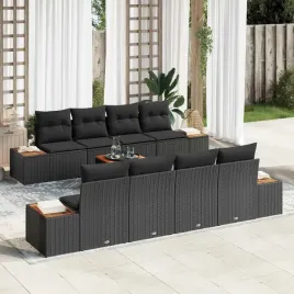 vidaxl-zestaw-sof-na-ogrod-z-poduszka-9-pcs-czarny-polirattan