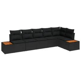 vidaxl-zestaw-sof-na-ogrod-z-poduszka-6-pcs-czarny-polirattan