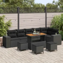 vidaxl-zestaw-sof-na-ogrod-z-poduszka-10-pcs-czarny-polirattan