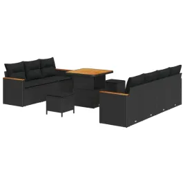 vidaxl-zestaw-sof-na-ogrod-z-poduszka-14-pcs-czarny-polirattan