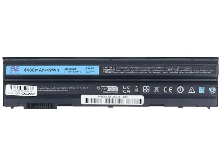 bateria-encore-dell-e5420-e5430-e5520-e5530-e6520-e6530-e6540-49wh-t54fj-pojemnosc-4400-mah