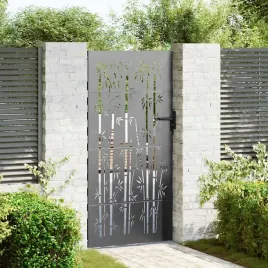 vidaxl-brama-ogrodowa-czarny-85-x-200-cm-stal-malowana-proszkowo