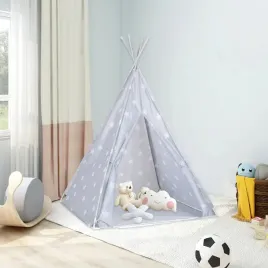 vidaxl-namiot-tipi-dla-dzieci-torba-poliester-szary-115x115x160-cm