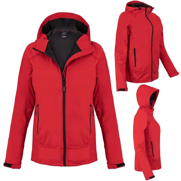 KURTKA SOFTSHELL DAMSKA KAPTUR WODOODPORNA WIATRÓWKA TPU PRZEJŚCIOWA L