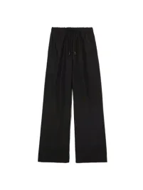 sisley-czarne-spodnie-casual-szerokie-ze-sznurowaniem-38-6bh