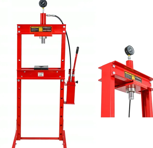 PRASA HYDRAULICZNA 20T PODWÓJNY NAPĘD SZYBKO - WOLNO + PRZESUWANY TŁOK L/P