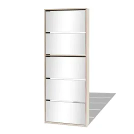 szafka-na-buty-z-lustrem-debowa-5-szuflad-63x17x1695-cm