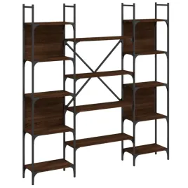 regal-na-ksiazki-z-otwartymi-polkami-brazowy-dab-1555-x-24-x-166