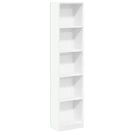 biala-biblioteczka-z-otwartymi-polkami-40-x-24-x-176-cm