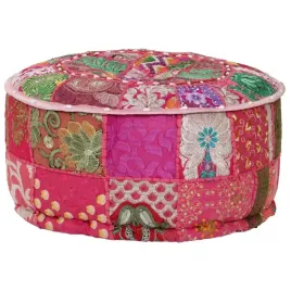 recznie-wykonany-puf-vintage-patchworkowy-wzor-40-x-20-cm-bawelna
