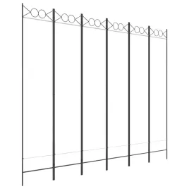 parawan-skladany-6-panelowy-tkanina-i-zelazo-bialy-240x200-cm