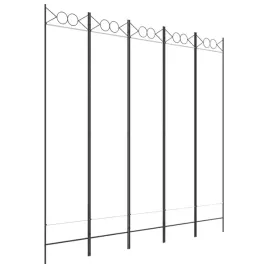 parawan-5-panelowy-bialy-200x200-cm-tkanina-i-zelazo