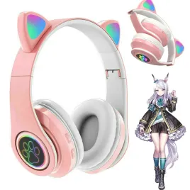 sluchawki-z-kocie-uszy-bezprzewodowe-bluetooth-5-0-stereofoniczny-rozowy