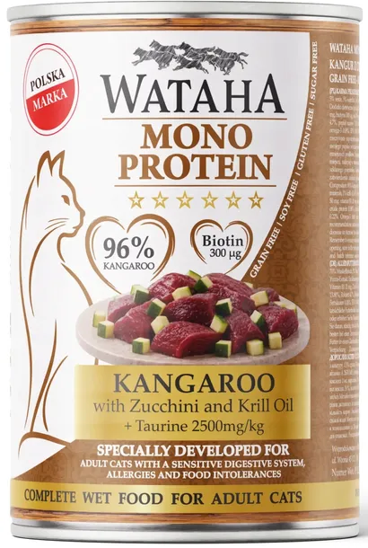 Wataha  Kot Mono Kangur Cukinia 400g