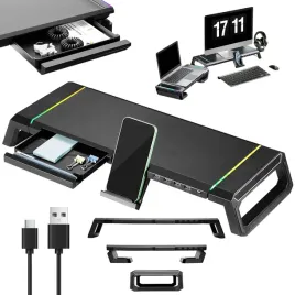 podstawka-pod-laptop-z-rgb-i-szuflada-na-akcesoria-biurowe-czarna