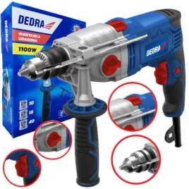 wiertarka-udarowa-dedra-ded7961-1100w-13mm-2-biegowa-20mm-beton