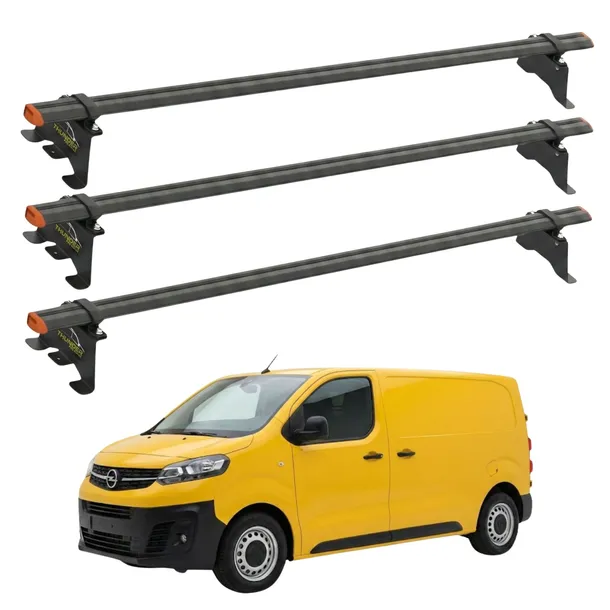 Bagażnik dachowy do Opel Vivaro od 2019 punkty montażowe aluminiowy 3 belki