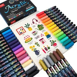 markery-akrylowe-zestaw-36-szt-pisaki-flamastry-wodoodporne-z-farba-mazaki