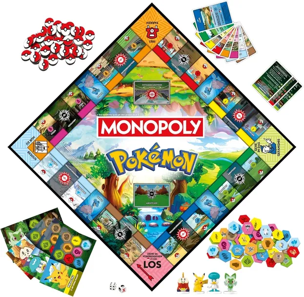 Gra planszowa Monopoly Pokemon Edition Hasbro wersja niemiecka