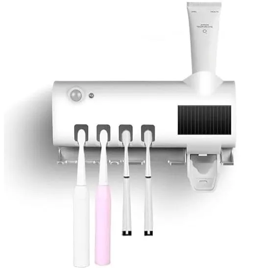 DOZOWNIK I WIESZAK NA SZCZOTECZKI UV STERYLIZATOR SZCZOTECZEK DO ZĘBÓW USB