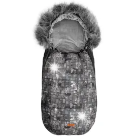 sensillo-spiworek-do-wozka-olaf-grafitowy-kropki-100x45-cm