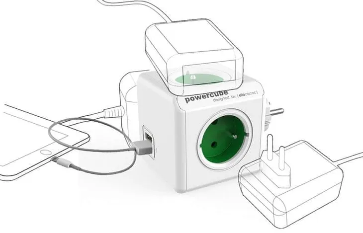 listwa-kostka-allocacoc-powercube-4-gniazda-230v-2xusb-2-1a