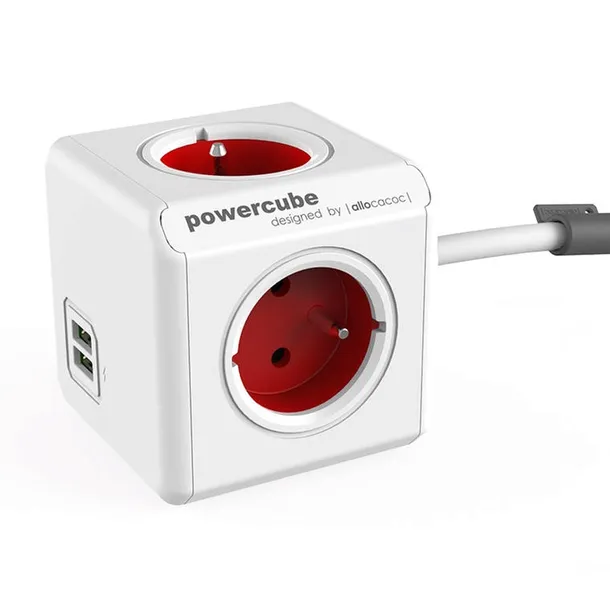 listwa-1-5m-allocacoc-powercube-4-gniazda-2xusb-2-1a-150cm
