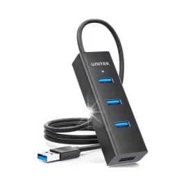 unitek-czarny-aktywny-hub-usb-a-3-1-5gbps-na-4-porty-usb-a-kabel-120cm