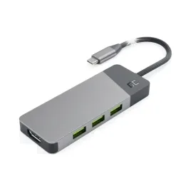 hub-usb-7w1-green-cell-connect-3x-usb-a-3-1-hdmi-4k-60hz-1x-usb-c-pd-85w