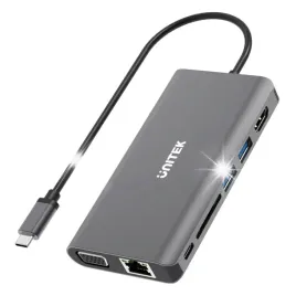 unitek-d1019b-hub-usb-c-3-1-8w1-z-power-delivery-100w