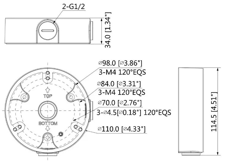 uchwyt-dahua-pfa136-do-kamer