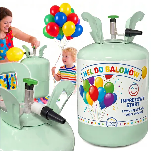 BUTLA Z HELEM DO BALONÓW HEL NA 30 BALONOW 9" JEDNORAZOWA MAŁA 0,191m3