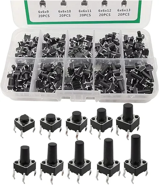 prorock-tactile-switch-200pcs-6mm-light-touch-assortment