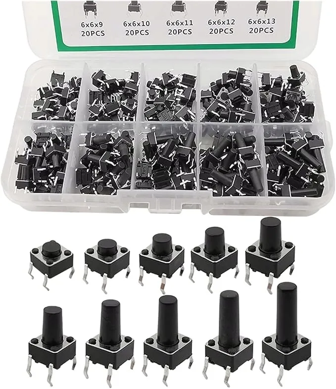 prorock-tactile-switch-200pcs-6mm-light-touch-assortment